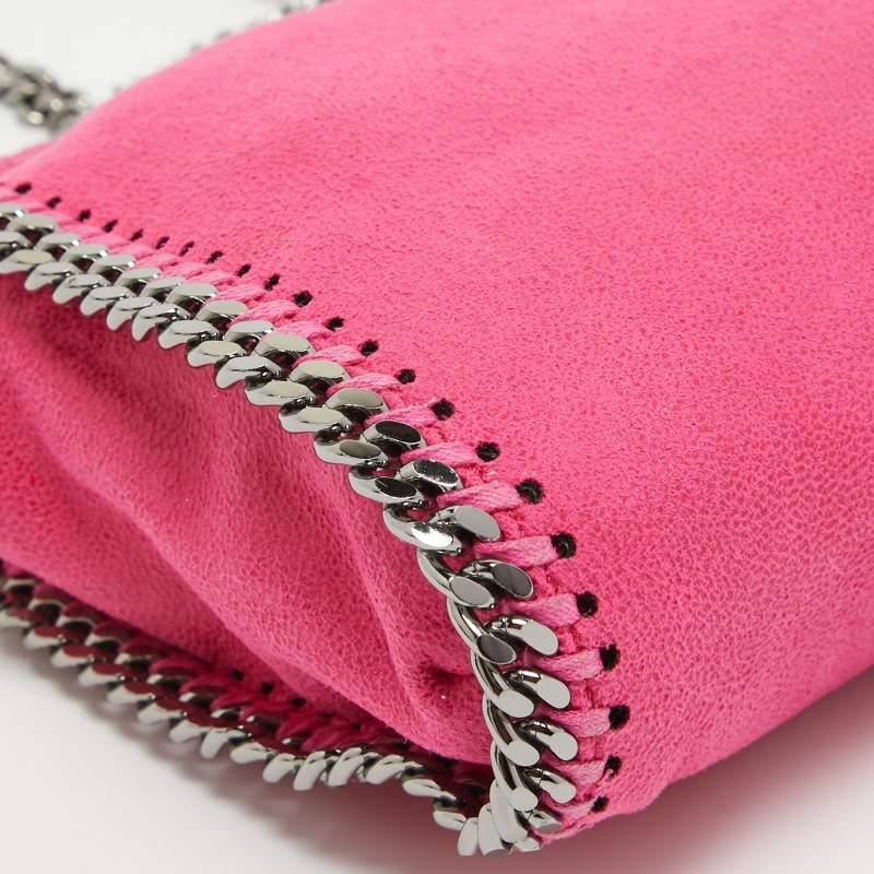 Stella McCartney Pink Faux Suede Tiny Falabella Tote 4