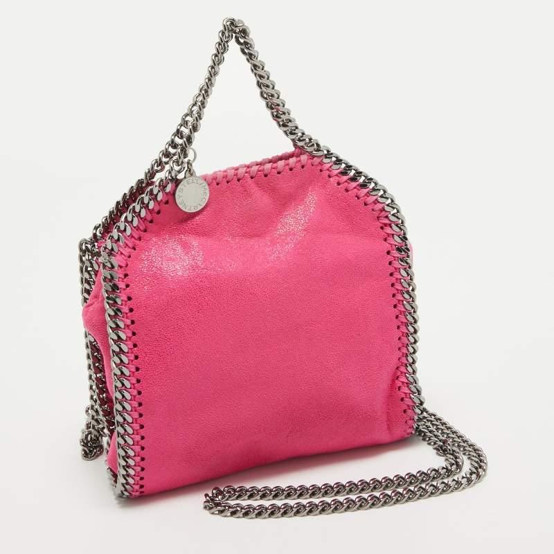 Stella McCartney Pink Faux Suede Tiny Falabella Tote 5