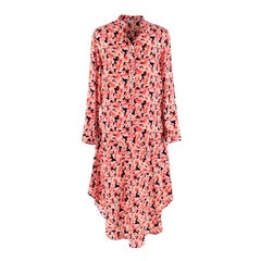Stella McCartney Pink Floral Print Blouse & Skirt Silk Set - US 00