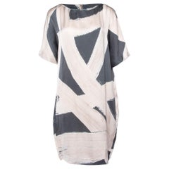 Stella McCartney Pink/Grey Printed Silk Tunic M
