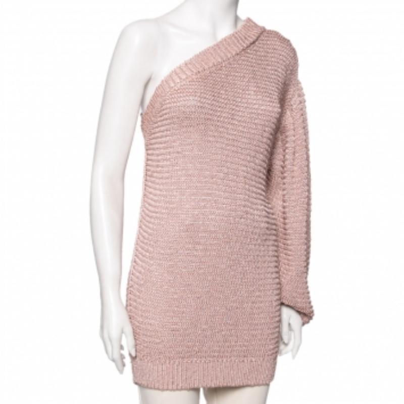 Stella McCartney - Maglia monospalla rosa S in vendita 3