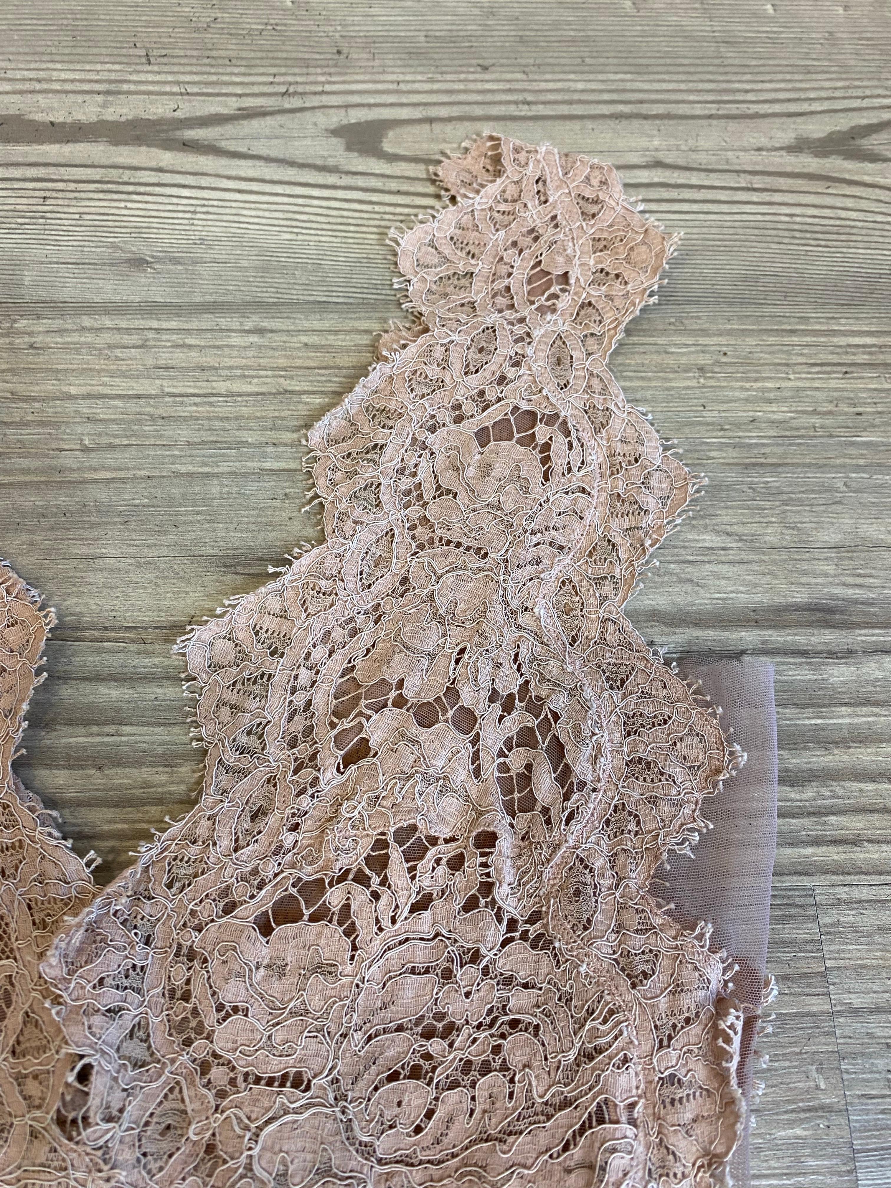 Brown Stella McCartney pink lace Top For Sale