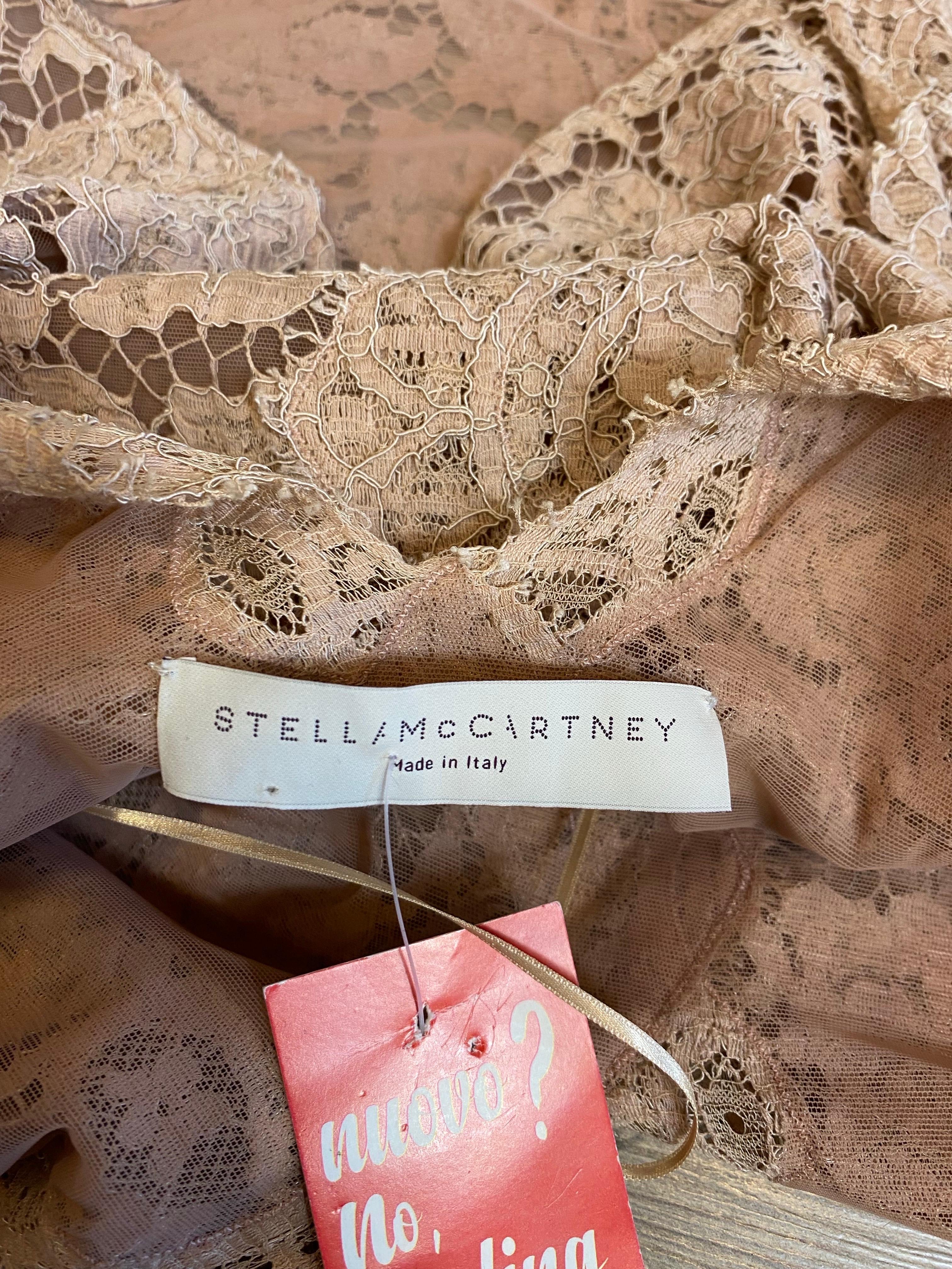 Stella McCartney pink lace Top For Sale 4