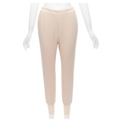 STELLA MCCARTNEY pink minimalist elastic waistband cropped jogger harem pants