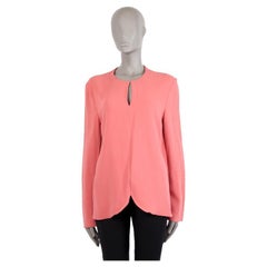 Vintage STELLA MCCARTNEY pink rayon KEYHOLE Blouse Shirt 46 XL
