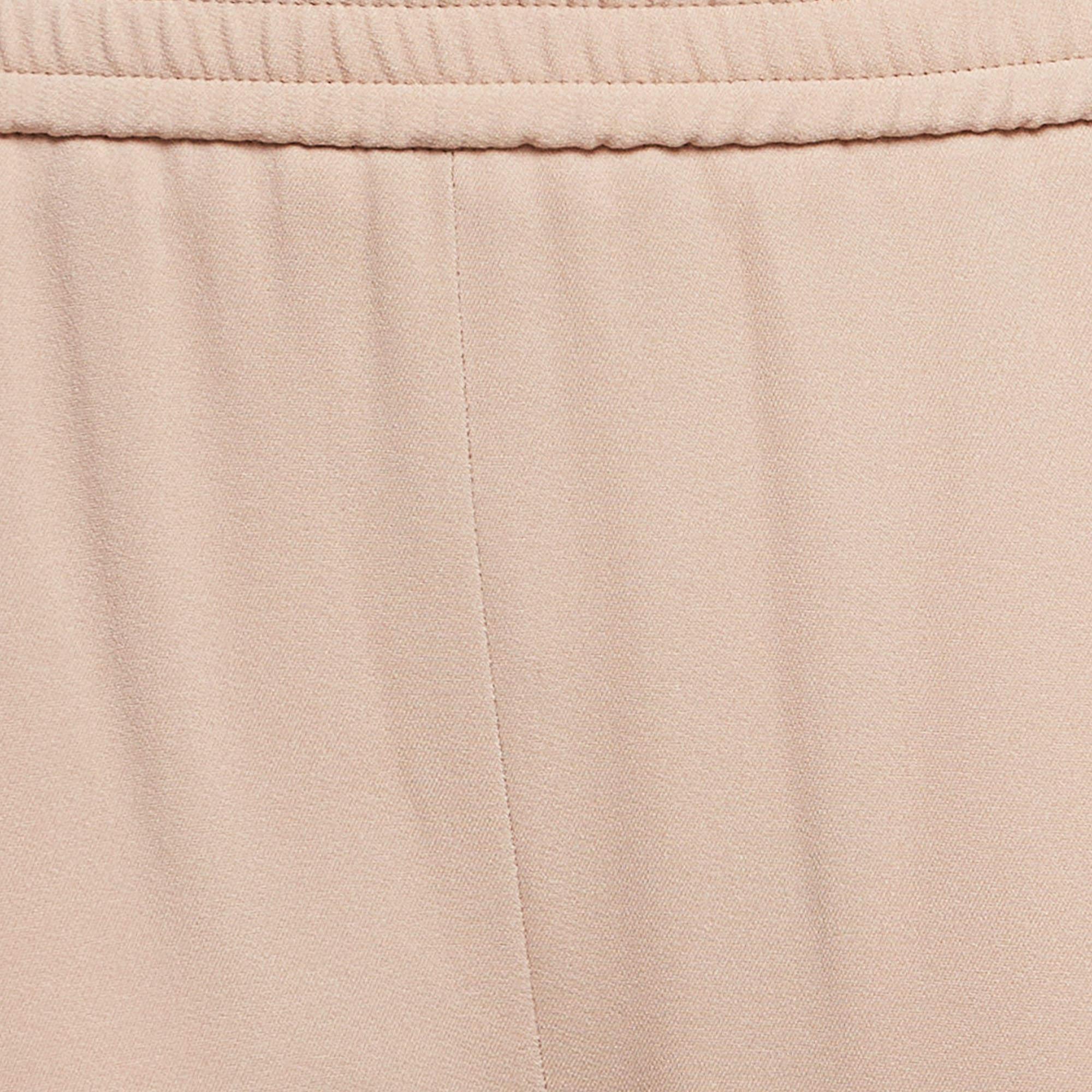 Stella McCartney Rosa Tamara-Hose aus Stretch-Krepp und Krepp S (Beige) im Angebot