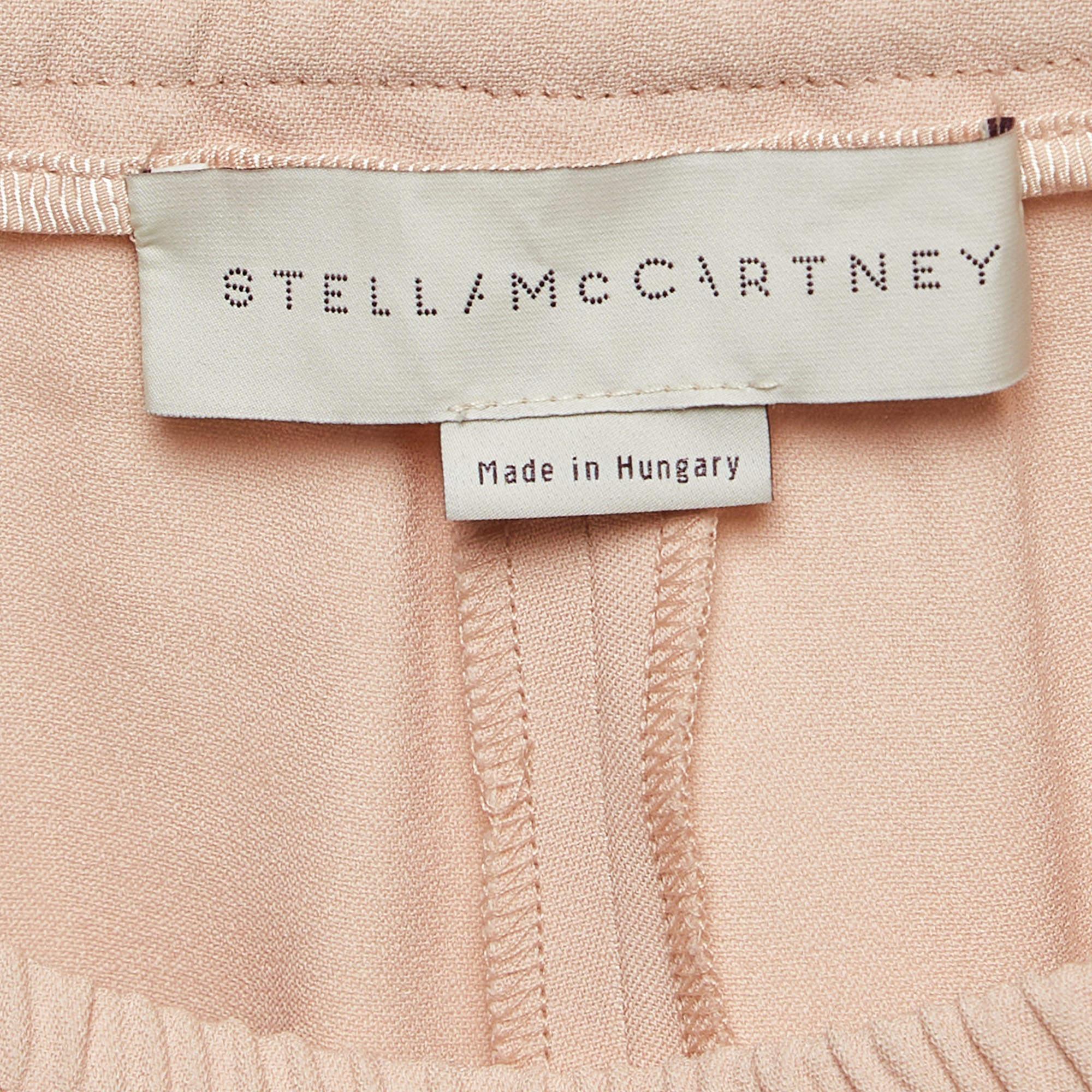 Stella McCartney Rosa Tamara-Hose aus Stretch-Krepp und Krepp S Damen im Angebot