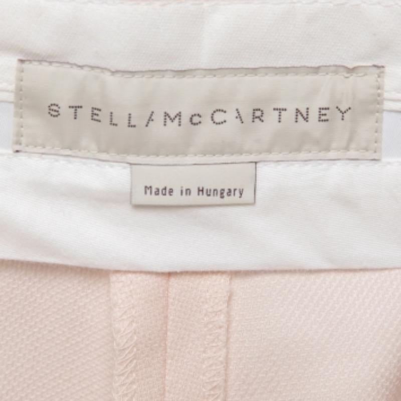 Stella McCartney Pantalones a medida de lana texturizada rosa S Beige en venta