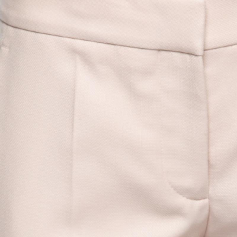De las mujeres Stella McCartney Pantalones a medida de lana texturizada rosa S en venta