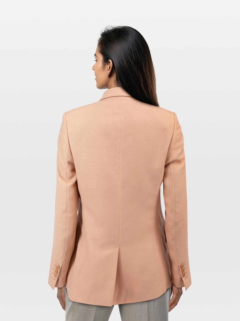 CONDITION is Very good. Minimal wear to the jacket is evident. Plucks to the weave on the left sleeve. Discolouration on the lining of both armpits and on the left sleeve on this used Stella McCartney designer resale item.
 
 
 
 Details
 
 
 Pink
