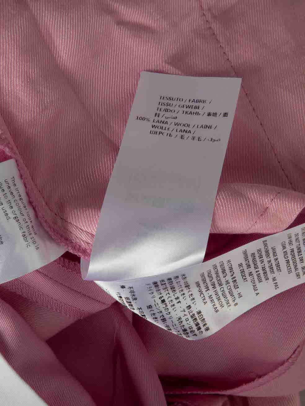 Women's Stella McCartney Pink Wool Tailored Shorts Size XL For Sale