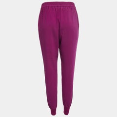 Stella McCartney Purple Crepe Jogger Pants S