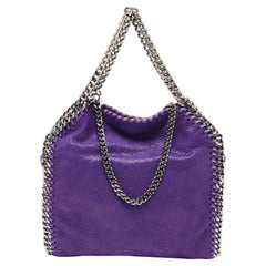 Stella McCartney Purple Faux Leather Mini Falabella Tote