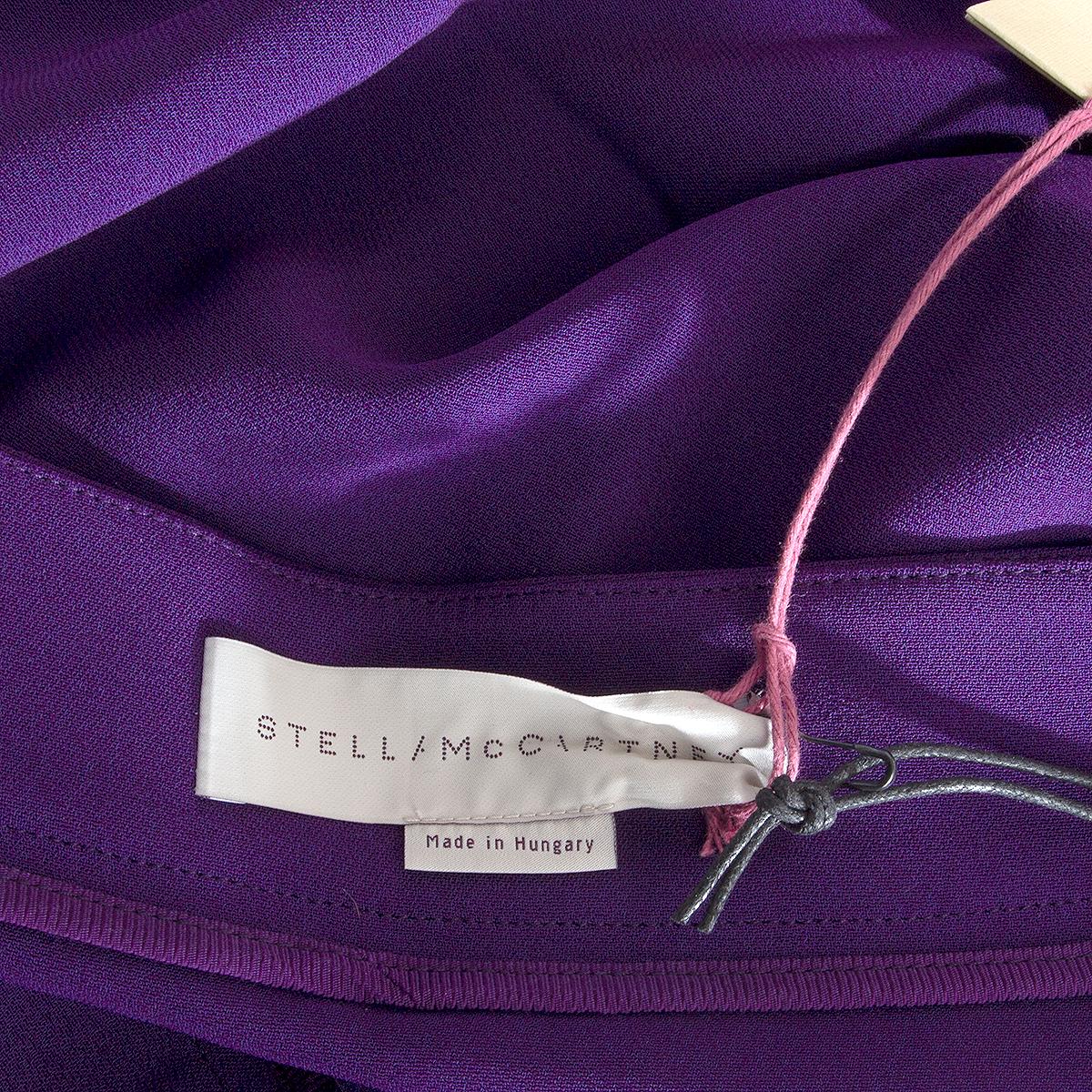 STELLA MCCARTNEY purple rayon FLARED HEM Short Skirt 36 XS For Sale 1