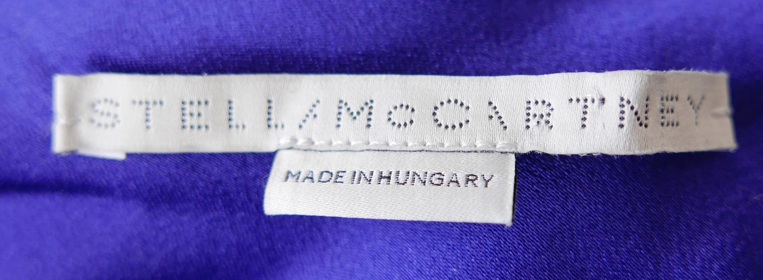 De las mujeres Vestido slip de satén morado Stella McCartney en venta