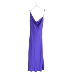 Stella McCartney - Robe à bretelles en satin violet