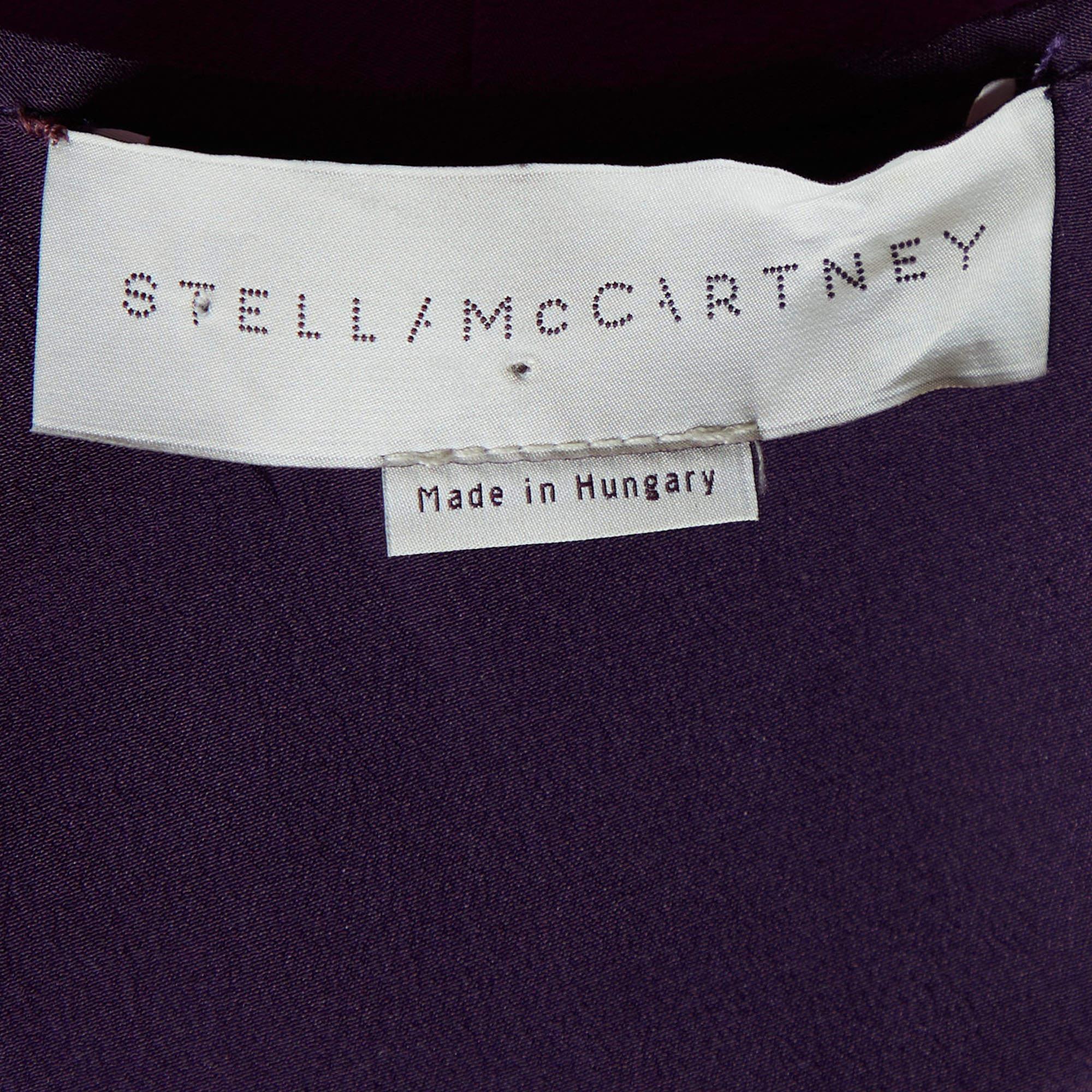Stella McCartney - Robe en soie mauve à superpositions M. Neuf - En vente à Dubai, Al Qouz 2