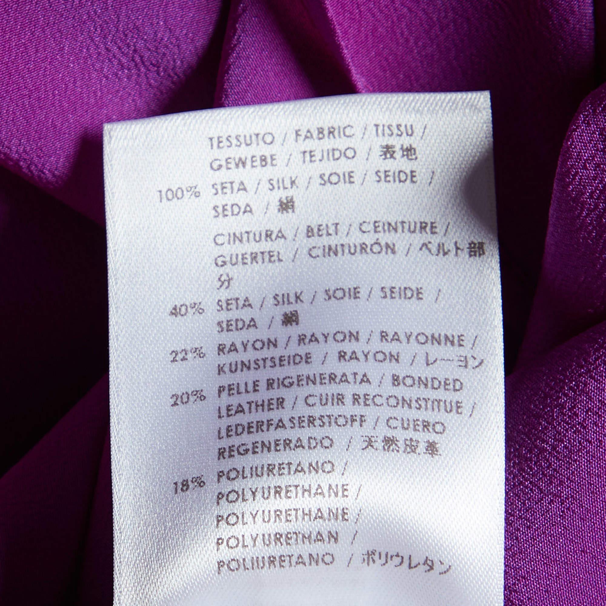 Stella McCartney - Robe en soie mauve à superpositions M. Pour femmes en vente