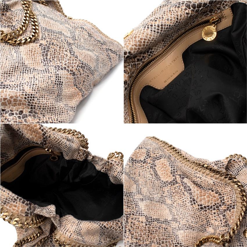 Stella McCartney Python Effect Falabella Tote Bag For Sale 4
