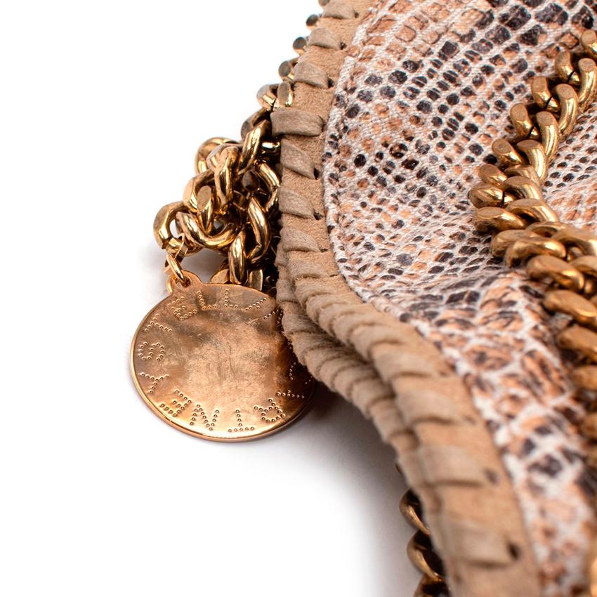 Stella McCartney Python Effect Falabella Tote Bag For Sale 1