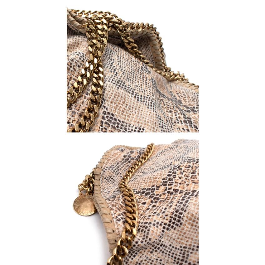 Stella McCartney Python Effect Falabella Tote Bag For Sale 2