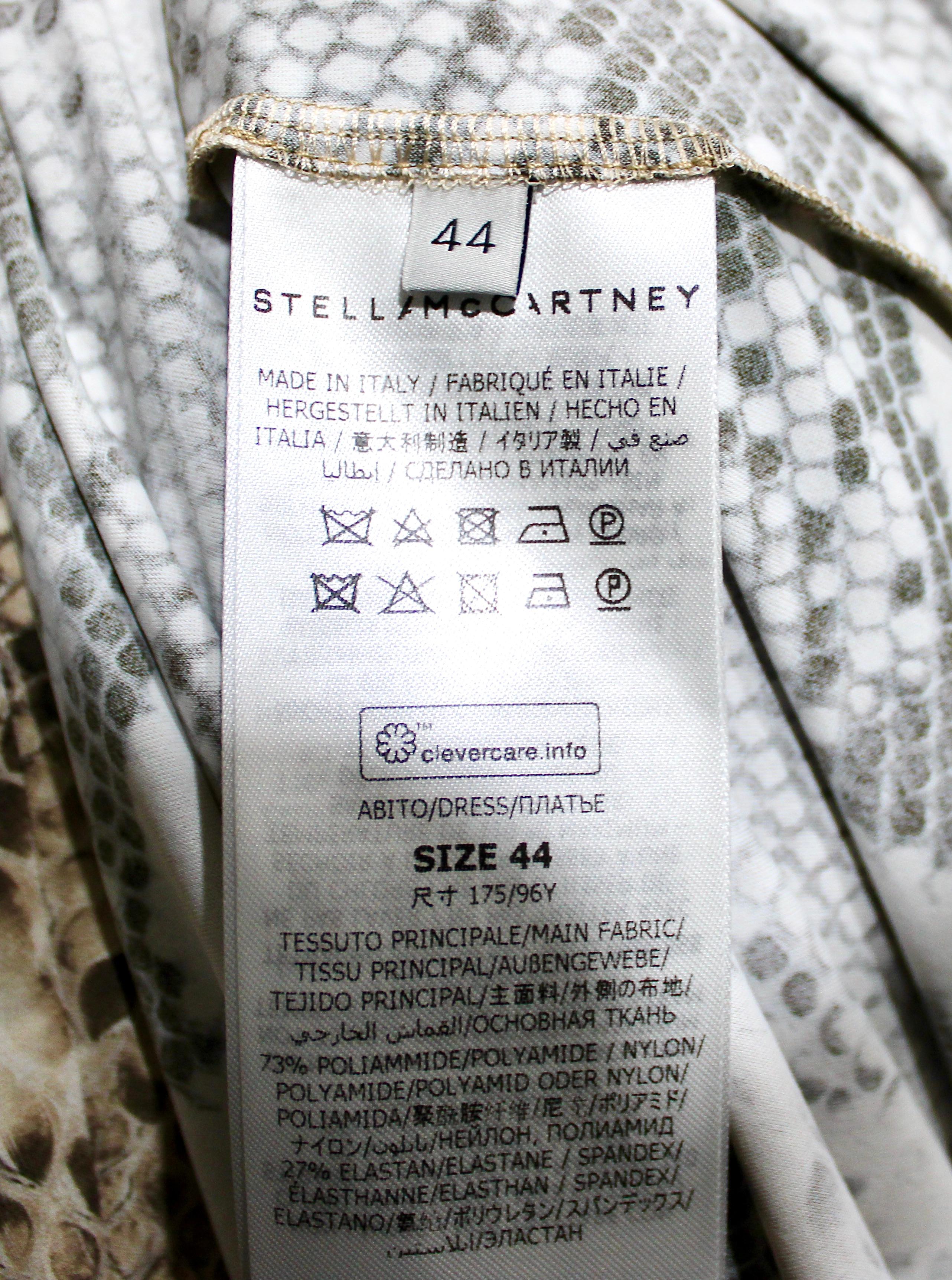 Stella McCartney Python-Print Asymmetrisches Midikleid im Angebot 6