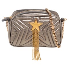 Stella McCartney Quilted Faux Leather Stella Star Crossbody Bag