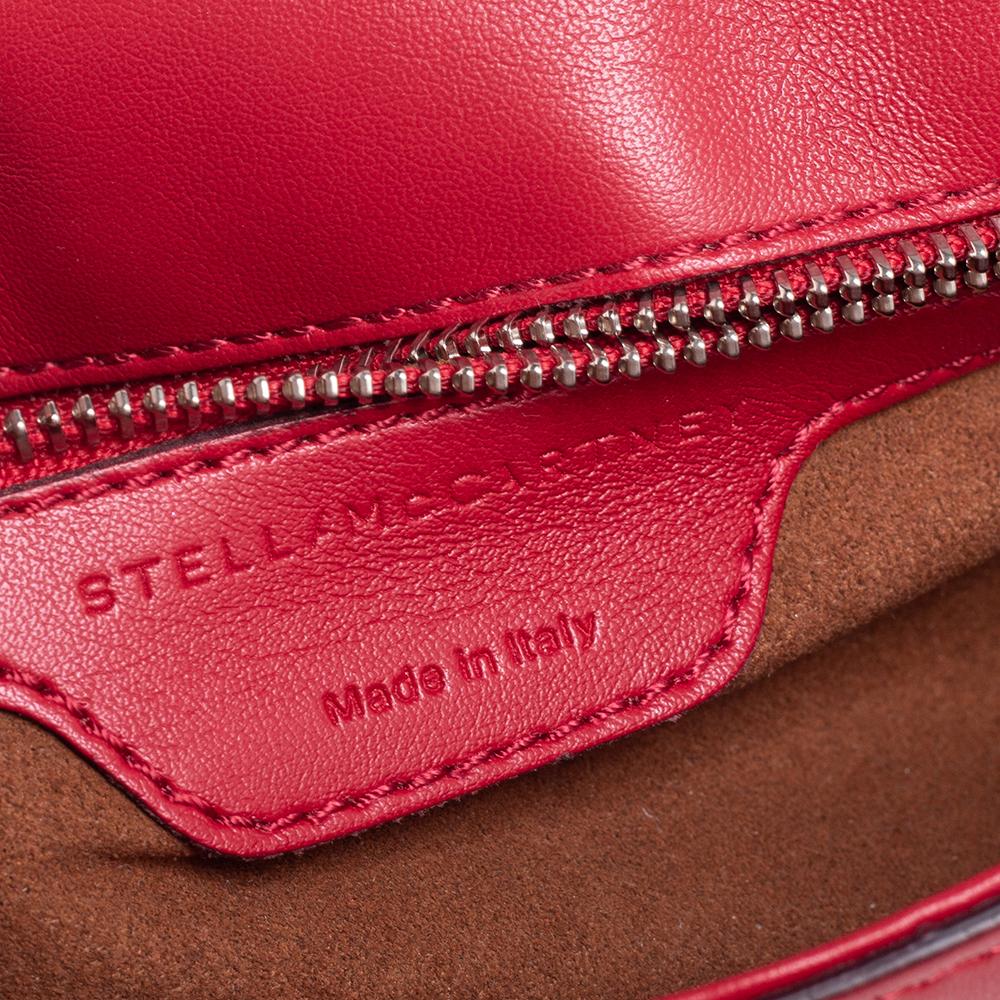 Women's Stella McCartney Red Faux Leather Stella Star Crossbody Bag