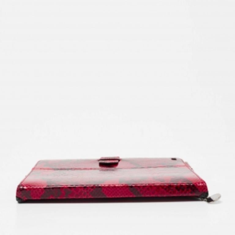 Stella McCartney Étui pour iPad 2 en faux python rouge Pour femmes en vente