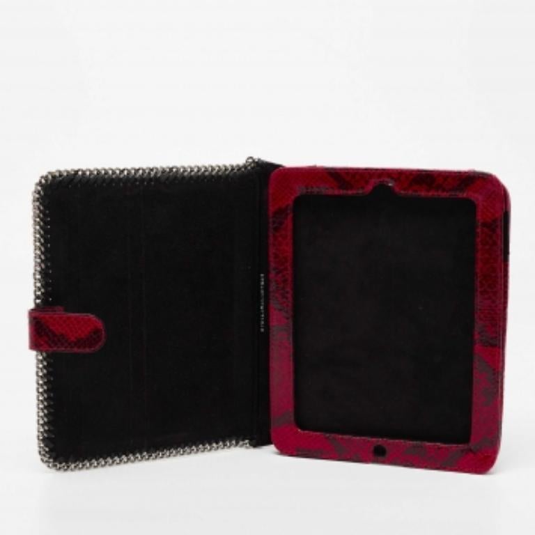 Stella McCartney Étui pour iPad 2 en faux python rouge en vente 3