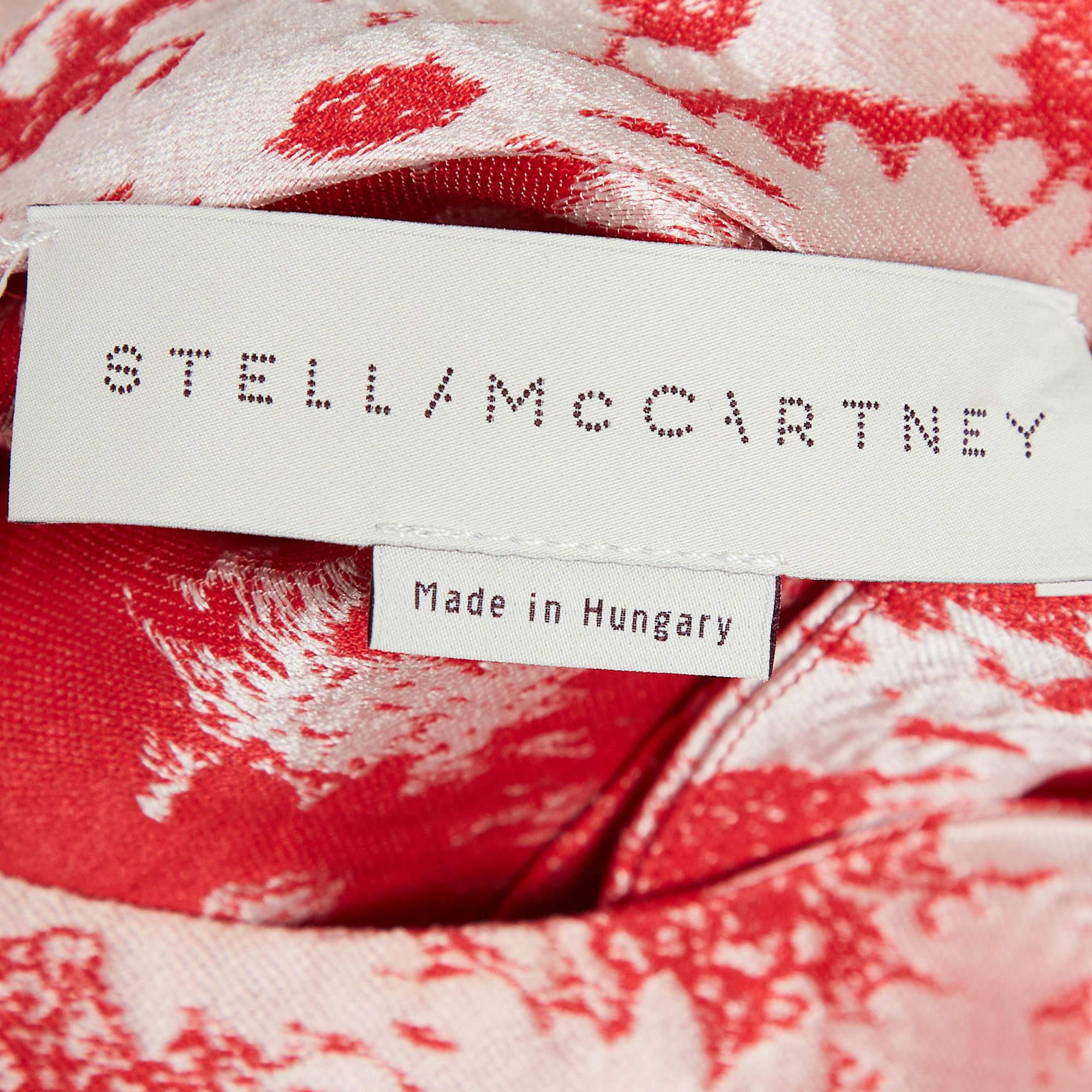 Women's Stella McCartney Red Floral Jacquard Shorts Set S/M