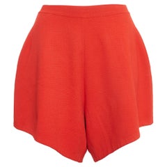 Stella McCartney Short taille haute élastique en tricot rouge XS