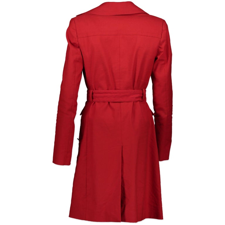 Stella McCartney Red Trench Coat - Size 38 at 1stDibs