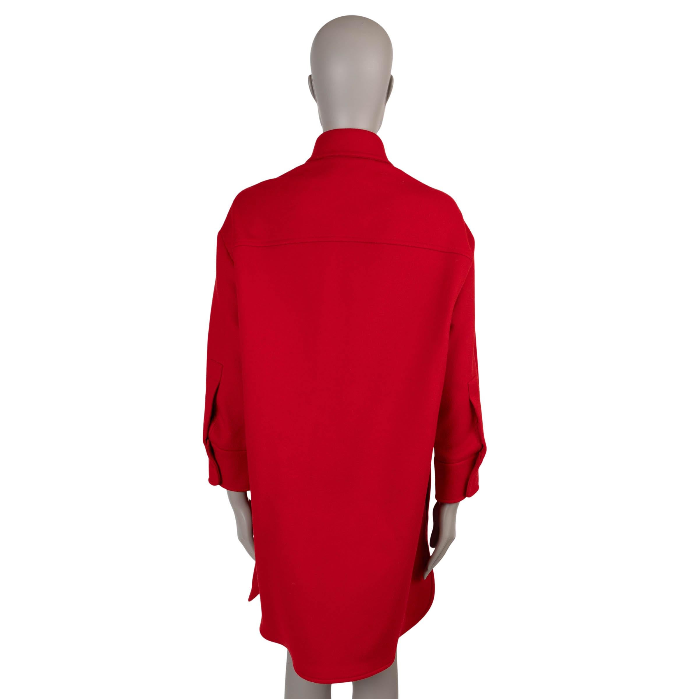 Red STELLA MCCARTNEY red wool 2020 KERRY Coat Jacket 36 XS For Sale