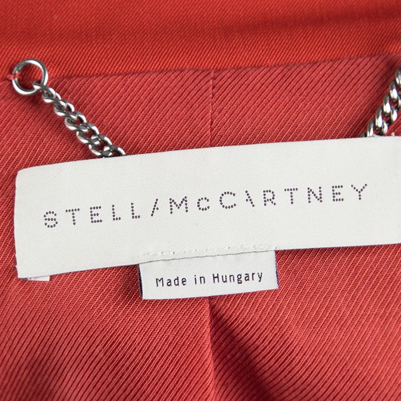 Women's Stella McCartney Red Wool Ingrid Blazer and Cropped Pant Suit XS
