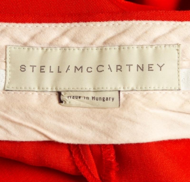 Stella McCartney Pantalones slim fit de lana roja M en Bastante bueno estado para la venta en Dubai, Al Qouz 2