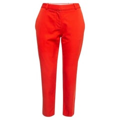 Stella McCartney Red Wool Pantaloni slim fit M