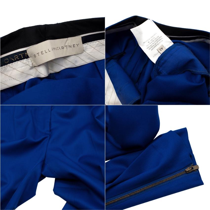 Stella McCartney Royal Blue Wool Twill Suit - US 0 For Sale 3