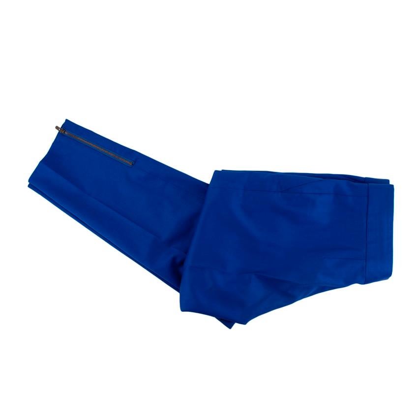 Stella McCartney Royal Blue Wool Twill Suit - US 0 For Sale 1