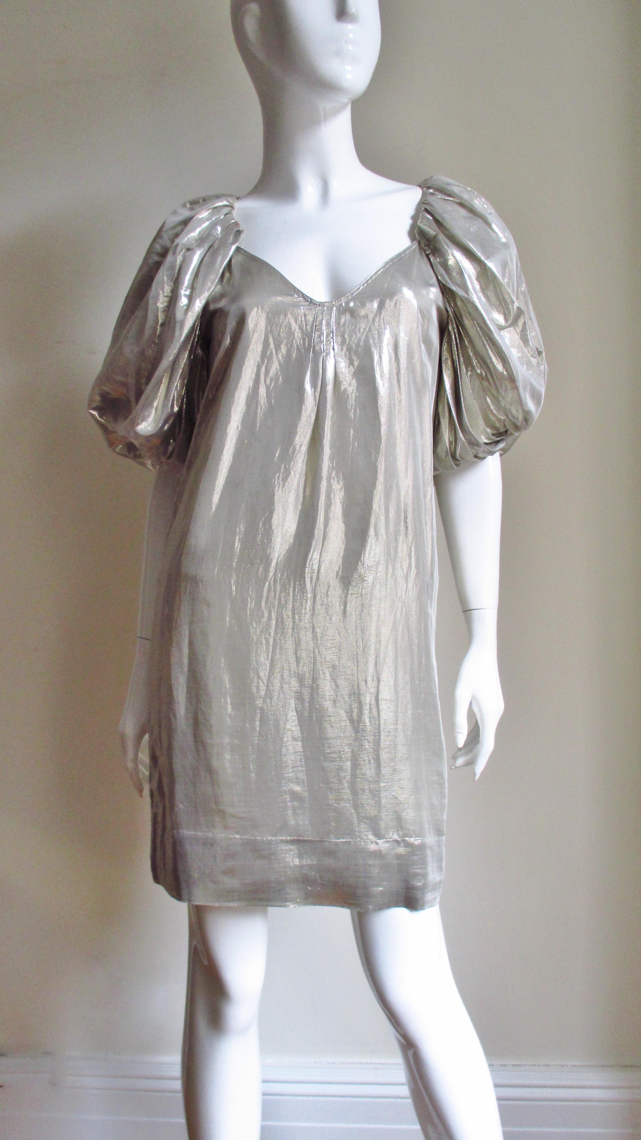 Silver Stella McCartney Silk Dress S/S 2007