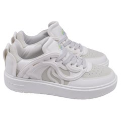 Stella McCartney S-Wave Sneakers in White Leather
