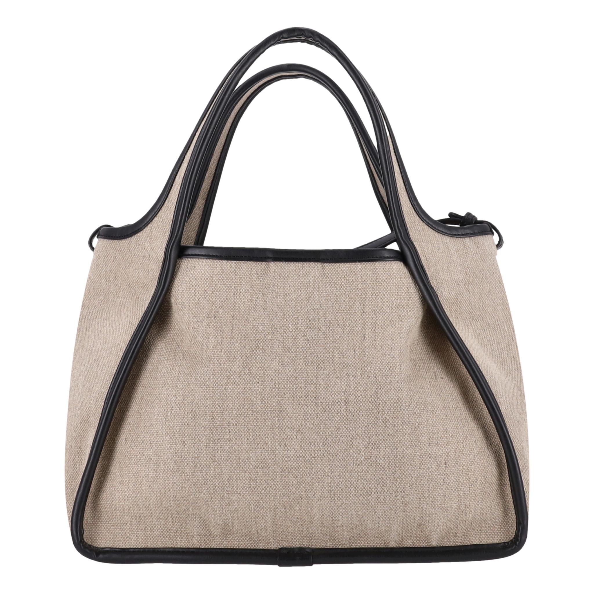Women's Stella McCartney Salt & Pepper Logo Tote Bag For Sale