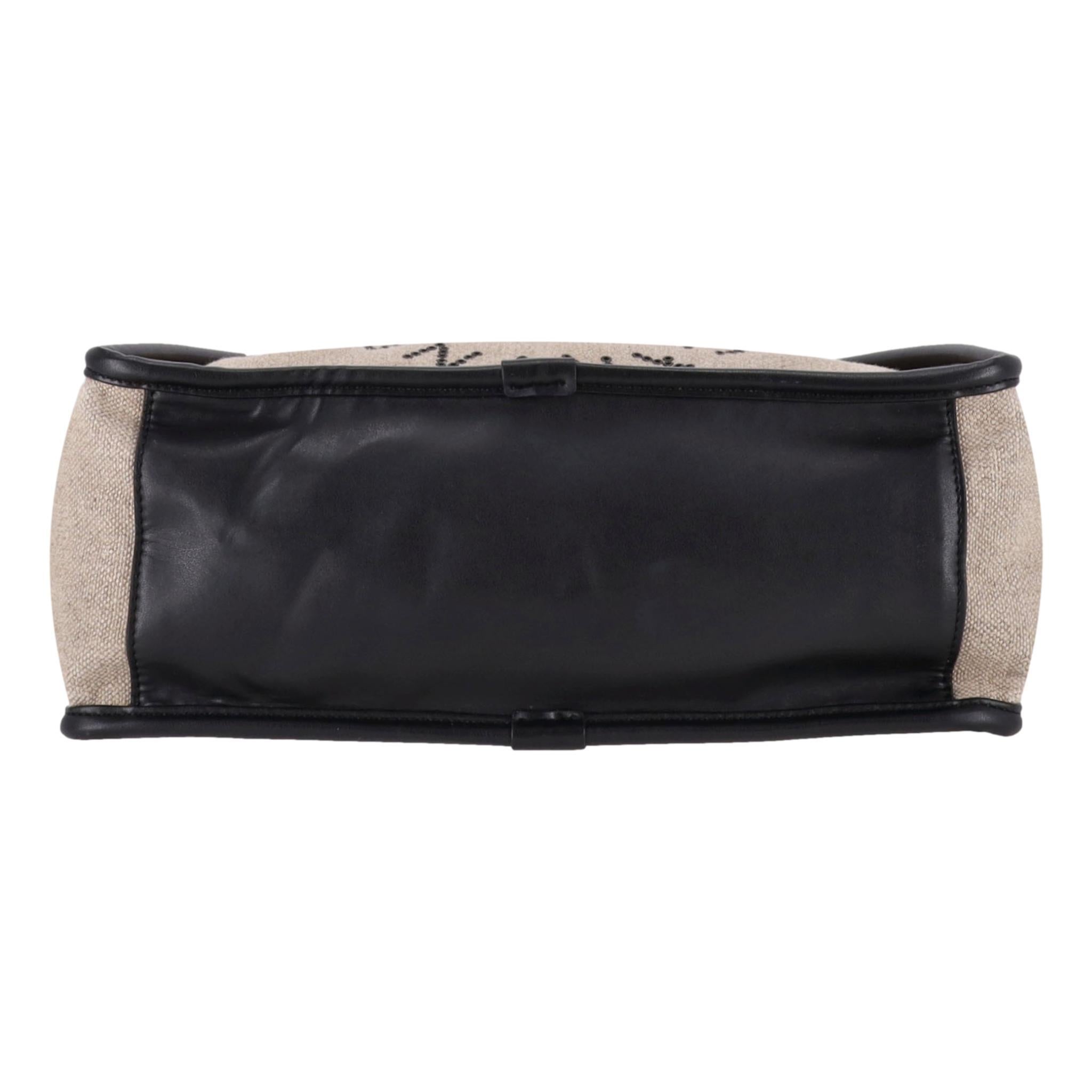 Stella McCartney Salt & Pepper Logo Tote Bag For Sale 1