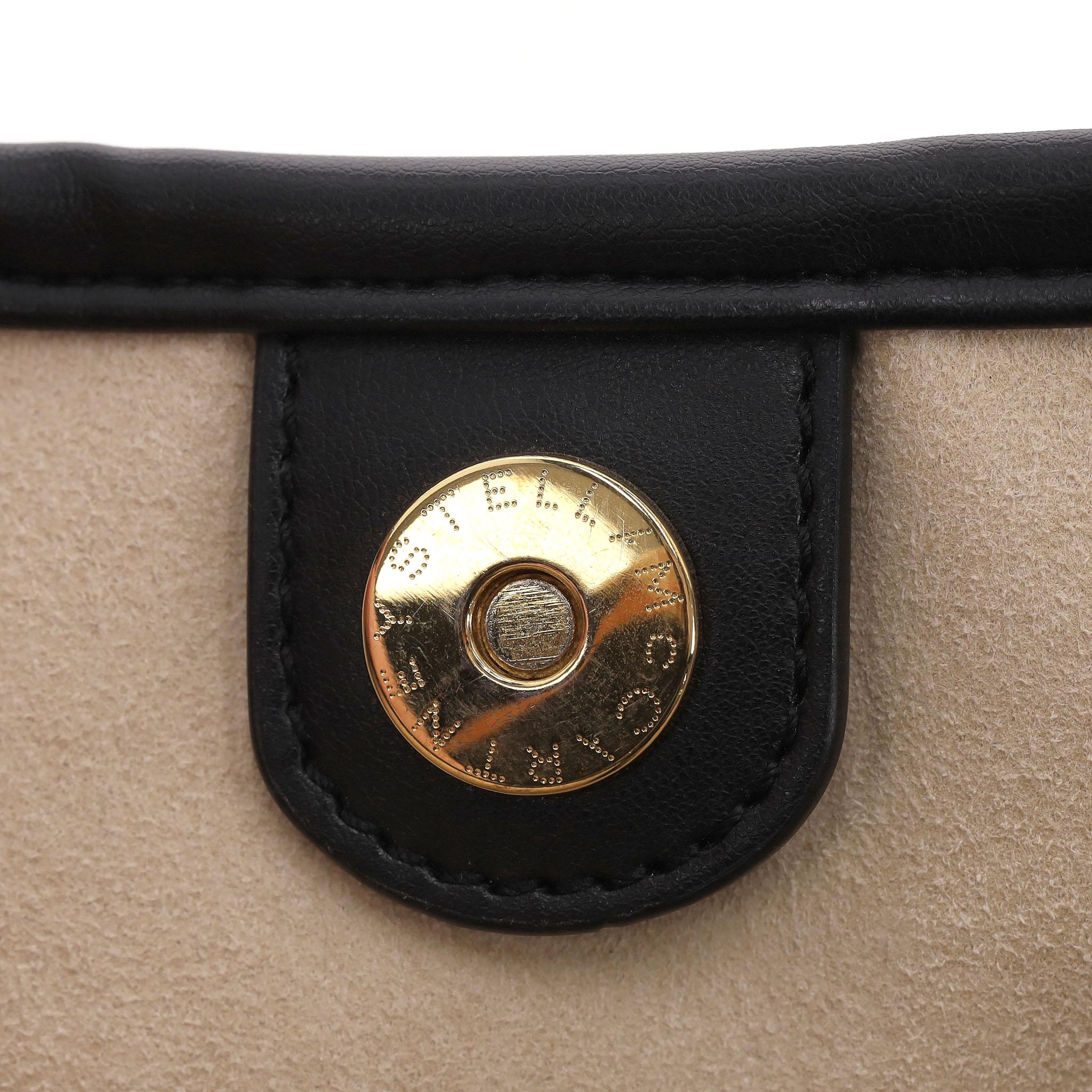 Stella McCartney Salt & Pepper Logo Tote Bag For Sale 3