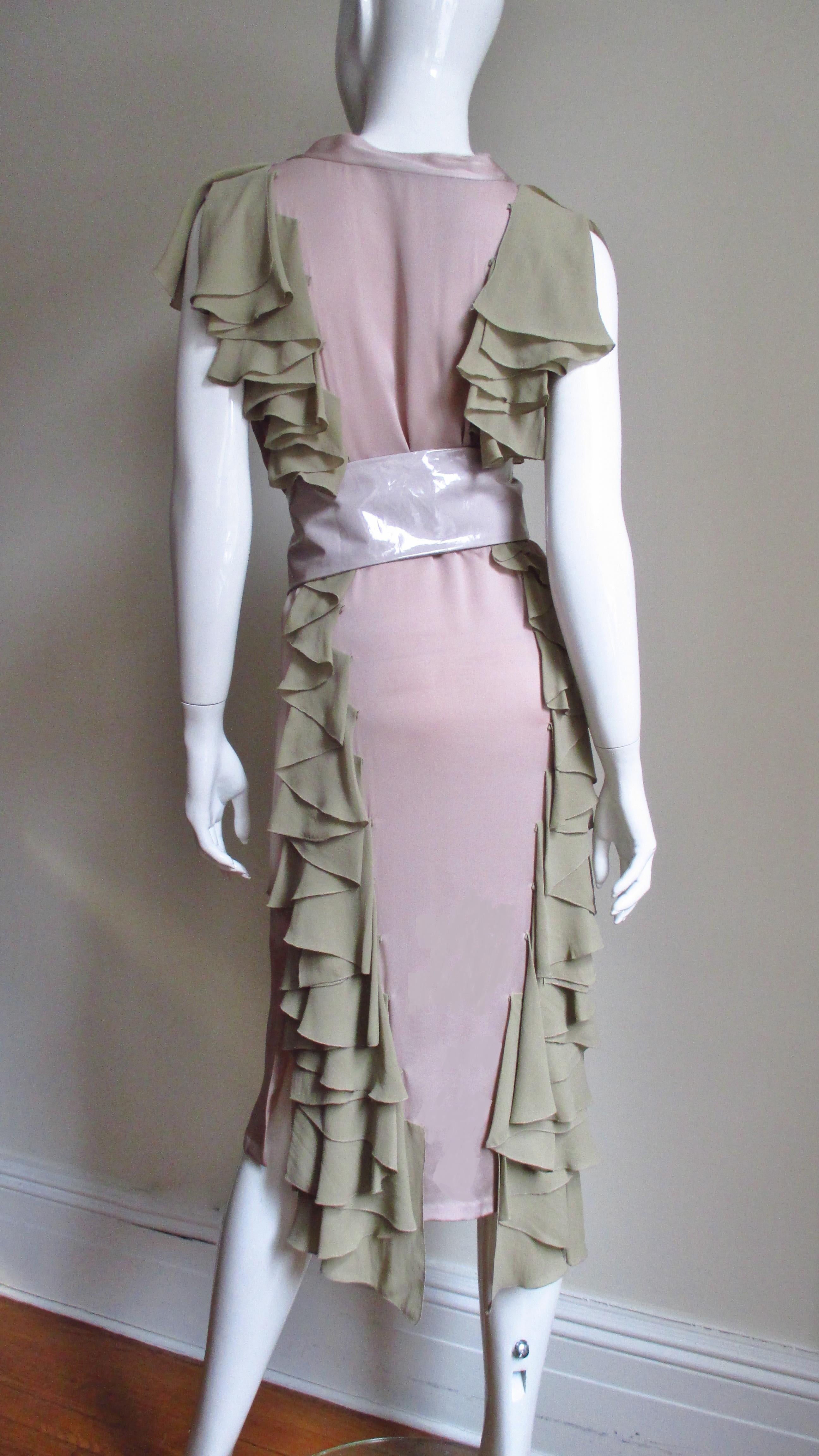  Stella McCartney Silk Color Block Dress For Sale 1