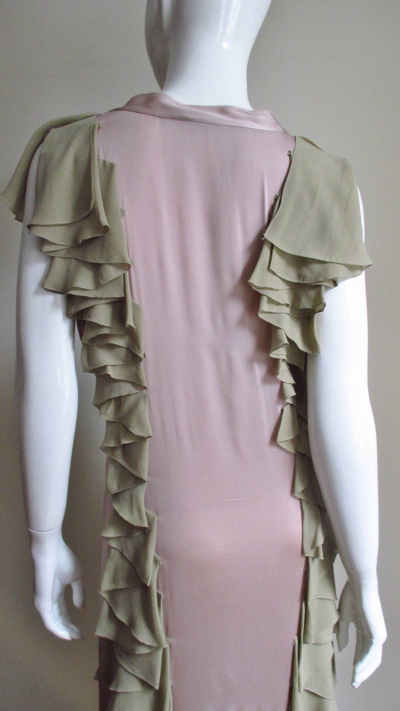  Stella McCartney Silk Color Block Dress For Sale 3