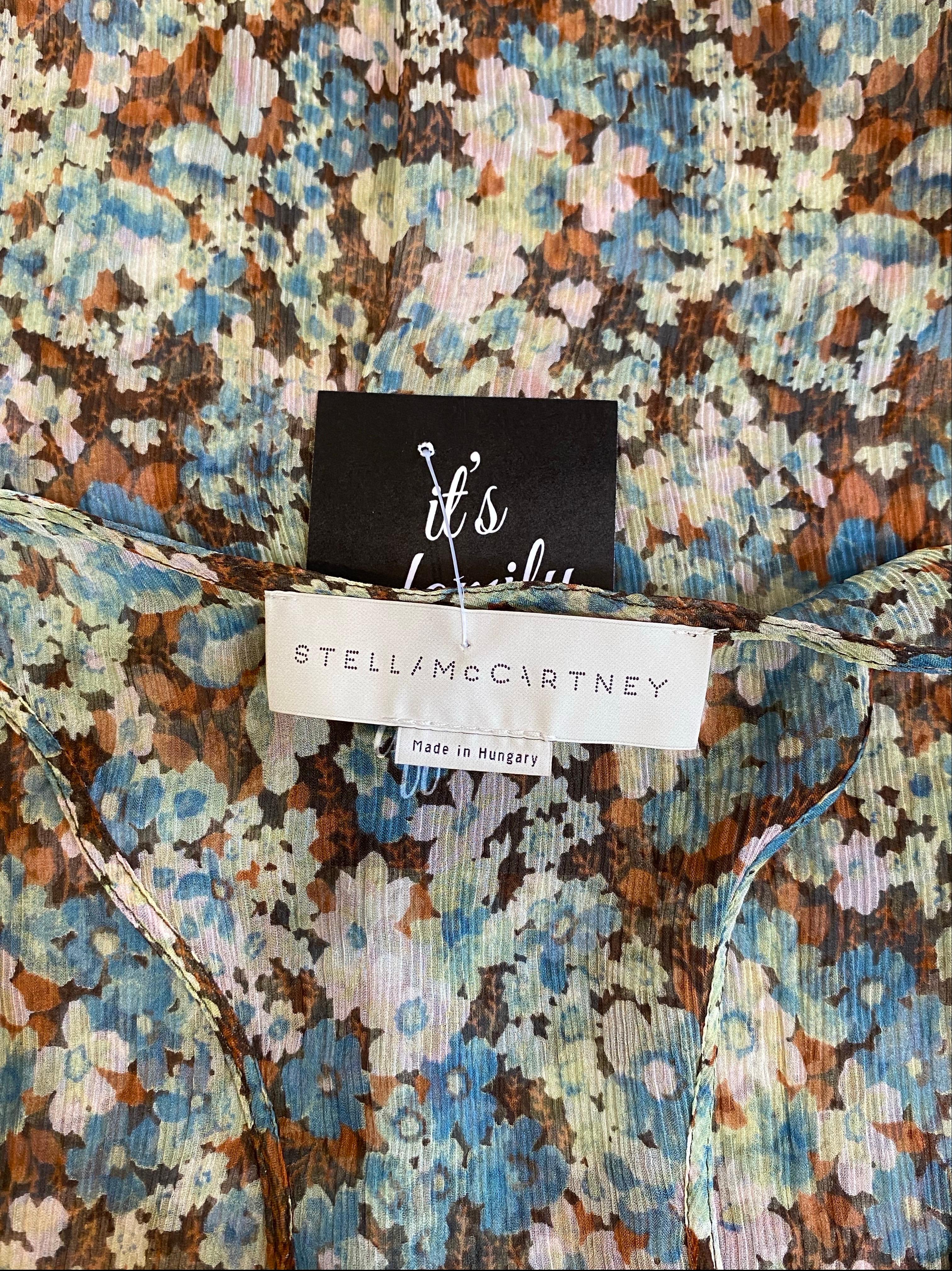 Top con fiori di seta di Stella McCartney in vendita 1