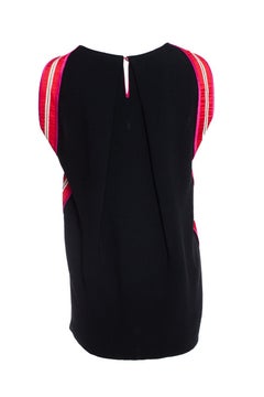 Stella McCartney, Silk sporty top in fuchsia