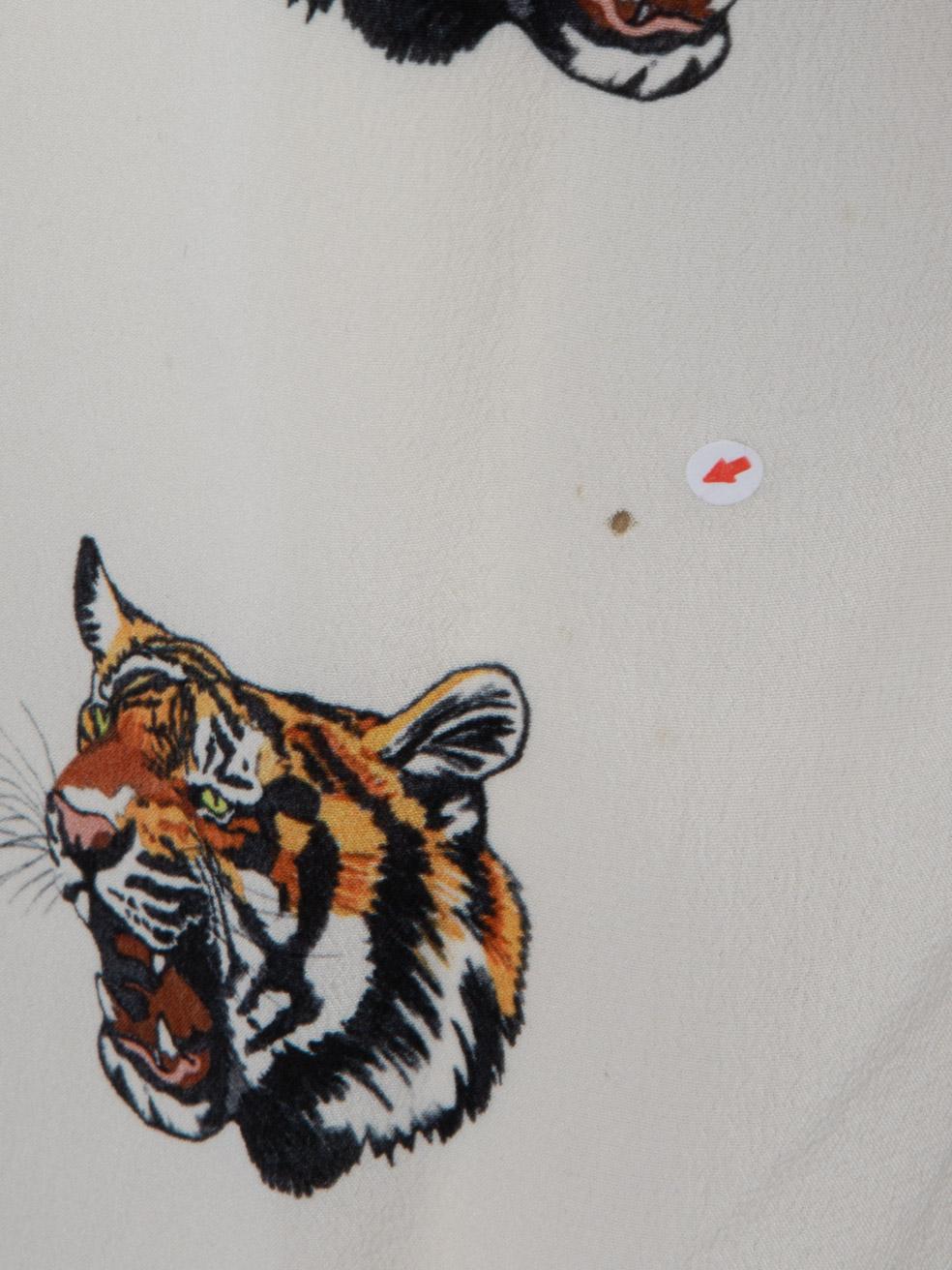 De las mujeres Pantalones de seda con estampado de tigre Stella McCartney Talla M en venta