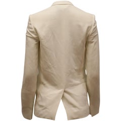 Giacca monopetto di Stella McCartney in rayon color avorio